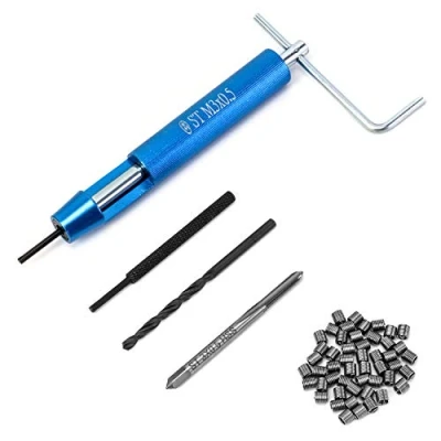 Afbeelding van QWORK Schroefdraadreparatieset, reparatieset voor schroefdraad, M3 x 2D roestvrijstalen schroefdraadinzetstukken