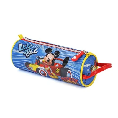 Afbeelding van KARACTERMANIA Mickey Mouse Racers cilinder potlood case etui blauw 22 cm (blauw), pennenetui, cm, Pennenetui
