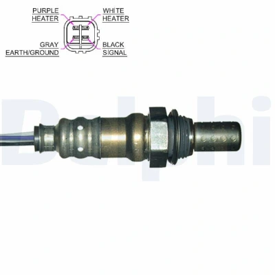 Afbeelding van DELPHI ES20156 12B1 Lambdasonde Planarsonde, Verwarmd TOYOTA: Yaris I Hatchback