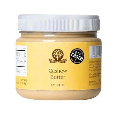 Image de Nutural World Beurre de cajou crémeux (1 kg) Gagnant Great Taste Award