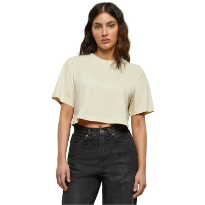 Afbeelding van Build Your Brand Oversized T shirt voor dames, Zand