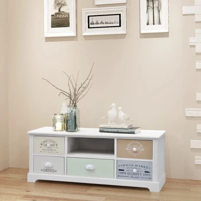 Afbeelding van Tv meubel Franse stijl hout