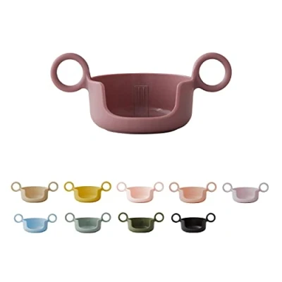Afbeelding van Design Letters Handvat voor baby&#039;s en kinderen, milieuvriendelijke mok (asroze) BPA vrij BPS vrij. Maakt het drinken van de beker gemakkelijker. Vaatwasmachinebestendig, licht, 17 g.