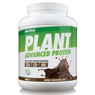 Afbeelding van Per4m Plant Protein 2000g Double Chocolate Proteïne poeder Eiwitpoeder Eiwitten Eiwit shake Vegan