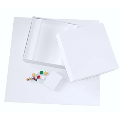 Afbeelding van Spieltz creatieve doe het zelfset: leeg bordspel (speelbord + doos) bordspelaccessoires (groot kerstset)