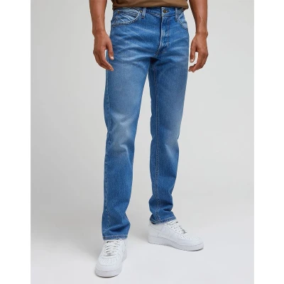 Afbeelding van Lee Daren ZIP FLY Straight leg jeans, Heren, Maat: 33x34, Indigo vintage