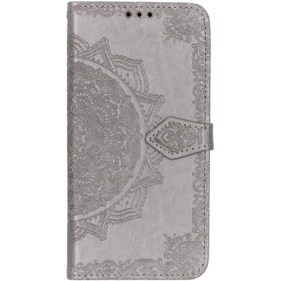 Afbeelding van Hoesje Met Pasjeshouder Geschikt voor Samsung Galaxy A50 / A30s Mandala Bookcase Grijs