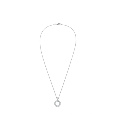 Afbeelding van Elli PREMIUM Dames Halsketting Kreis Laborgezüchteter Diamant Weiß (0.052 ct) 925 Sterling Silver
