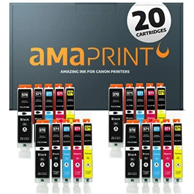 Afbeelding van Amaprint 20XL cartridges compatibel met Canon PGI 570, CLI 571 voor Pixma MG5700, MG5750, MG5751, MG5752, MG5753, MG6800, MG6850, MG6851, MG6852, MG6853, TS5000, TS5050,