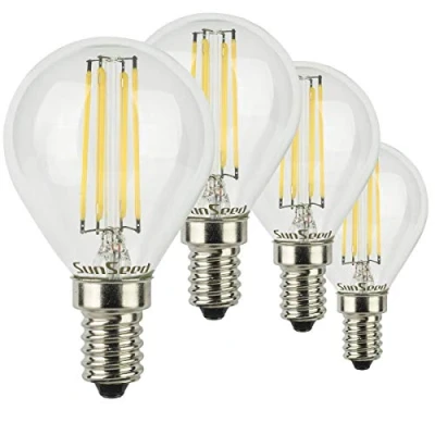 Afbeelding van SunSeed 4 x gloeilamp, E14, W, komt overeen met 40 natuurlijk wit, 4000 K