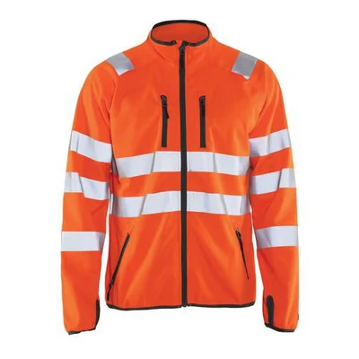 Image de Veste softshell haute visibilité orange fluorescent, col haut
