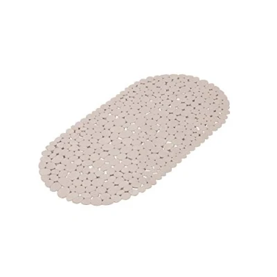 Afbeelding van Douceur d&#039;Intérieur 6TCA055TA Badbodem met kiezelstenen, 69 x 36 1 cm, taupe