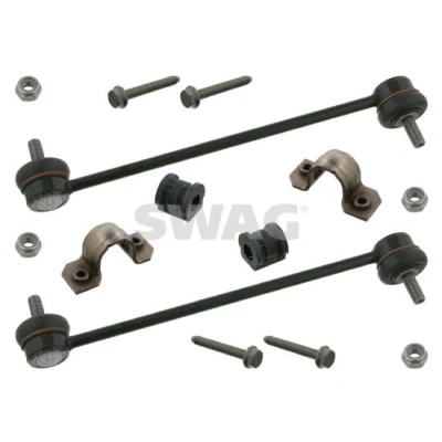 Afbeelding van SWAG 30 93 7089 Reparatieset, stabilisatorophanging Vooras Met stuurstang SKODA: Fabia 2, I Hatchback, VOLKSWAGEN: Polo IV Hatchback