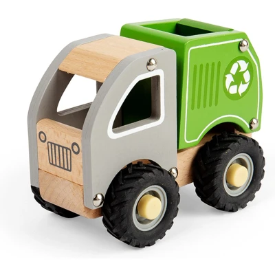Afbeelding van Auto Vuilniswagen Groen 13.5x10x7.5cm