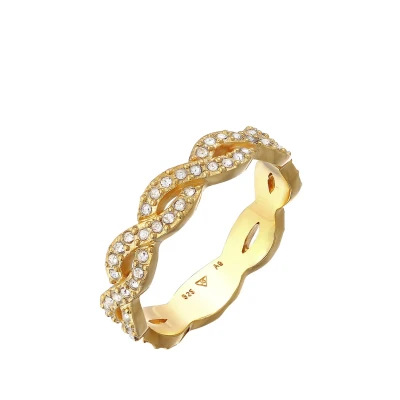 Afbeelding van Elli Inifinity Ring goldcoloured, Dames, Maat: 54, Gold coloured