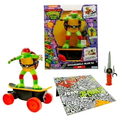 Afbeelding van Teenage Mutant Ninja Schildpadden Raphael Mayhem TMNT Cowabunga Skate RC leeftijd 5+ geschenken en speelgoed