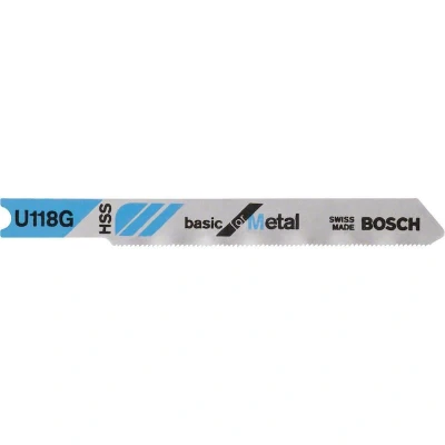 Afbeelding van Bosch u118g hss decoupeerzaagblad 70mm dun staal u schacht