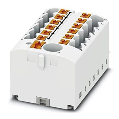 Afbeelding van Phoenix Contact 3273364 Verdeelblok 40.6 mm Spanveer Wit 8 stuk(s)