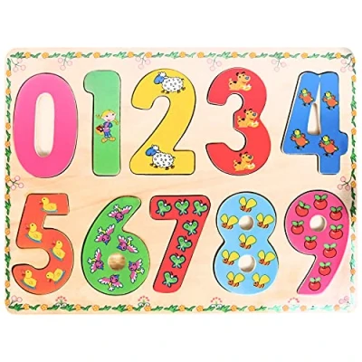 Afbeelding van Les Zamibois Puzzel houten 052461 30 cm, cijfers, 24 maanden,