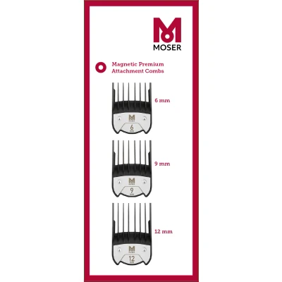 Afbeelding van Moser Magnetische Opzetkammenset 6 9 12 mm
