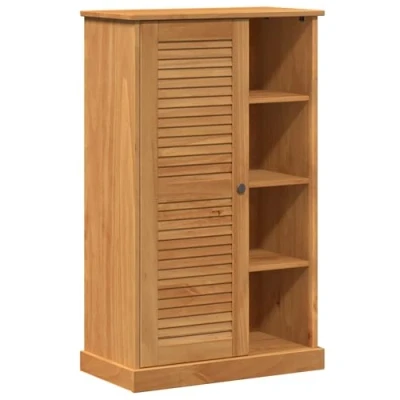 Afbeelding van vidaXL Badkamerkast Honingbruin 68 x 34 110 cm Massief grenenhout