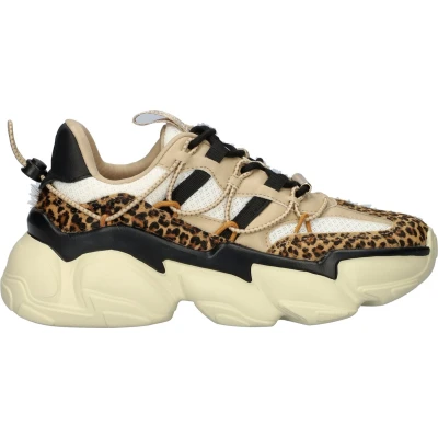 Afbeelding van Steve Madden Spectatorl Sneakers laag, Dames, Maat: 37, Leopard multi Leer