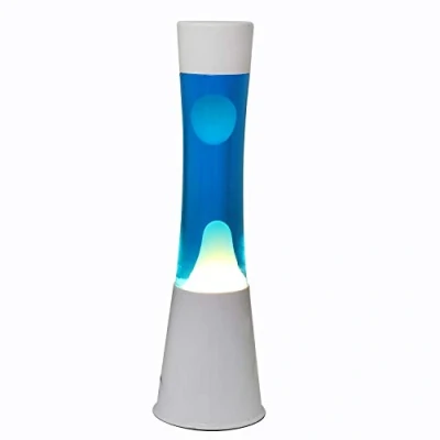 Image de Lampe Lave 40 cm bleu/blanc Itotal Métal