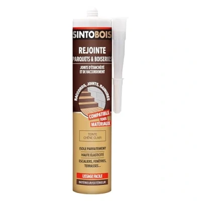 Afbeelding van SINTO Multifunctionele afdichtingen van licht eiken, 300 ml, ideaal voor moeilijk bereikbare plaatsen, perfect geïsoleerd, gemakkelijk te hechten, geurloos