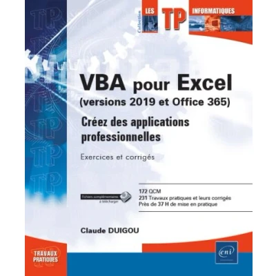 Image de VBA pour Excel Version 2019 et Office 365