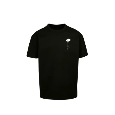 Afbeelding van Merchcode LOVE IN THE AIR Heavy Oversize Tshirt print, Heren, Maat: Small, Black