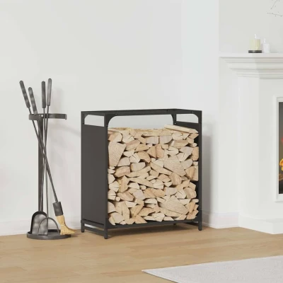 Afbeelding van Brandhoutrek 60x28x65 cm koudgewalst staal zwart
