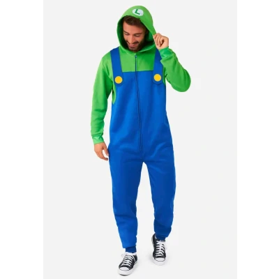 Afbeelding van Opposuits Luigi Onesie Jumpsuit, Maat: XL, Green