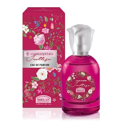 Afbeelding van Helan, Bloemenhart, onverwacht, parfum voor dames, eau de parfum, levendige en exotische noten met bergamot, saffraan, kardemoon kruidige Elemi Sichuan peper, 50 ml, gemaakt in Italië