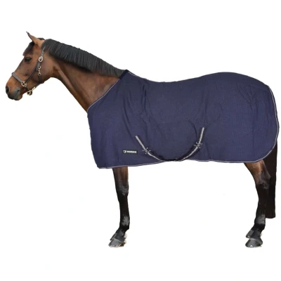 Afbeelding van Horka Zweetdeken Wafelkatoen Blauw 135/185