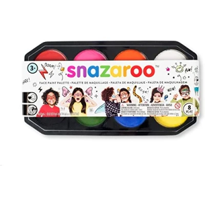 Image de Snazaroo Jumbo Palette de maquillage 8 couleurs x 18 ml