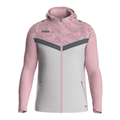 Afbeelding van Jako Iconic Jas Met Kap Heren Zachtgrijs / Roze Antra Light Maat: L