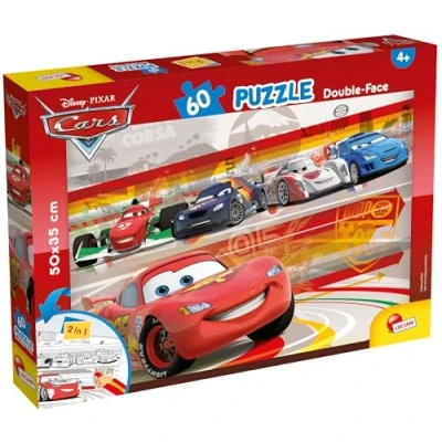 Afbeelding van lisciani puzzel dwustronne plus auta 60