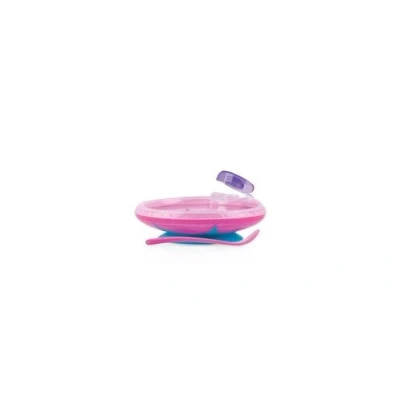 Image de Nuby assiette chauffante avec ventouse rose 3 mois +