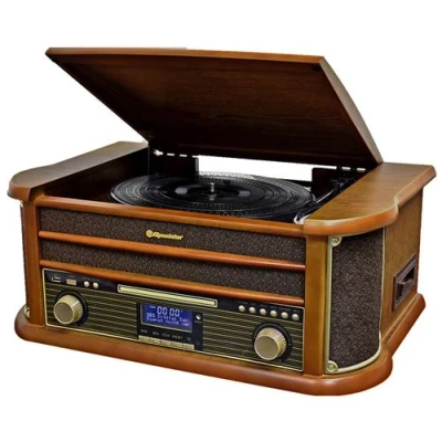 Image de Muse Tourne disque Bluetooth Wooden Retro Syle Usb Dab+ Cd Cassette (hif 1993 Dbt)