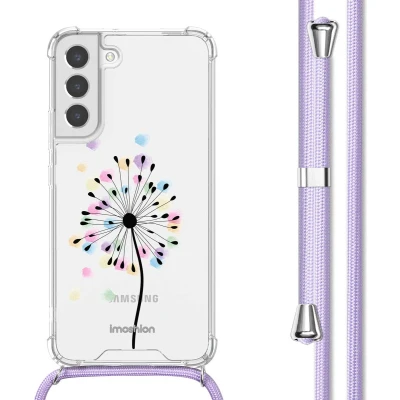 Afbeelding van imoshion Hoesje Geschikt voor Samsung Galaxy S22 met Koord Design Meerkleurig / Sandstone Dandelion