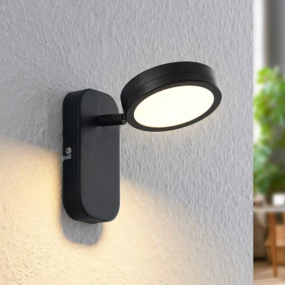 Afbeelding van Lindby buitenspot 1licht IJzer H: 15 cm GX53 zwart Inclusief lichtbron