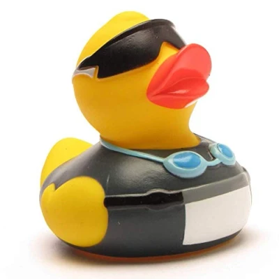 Afbeelding van Triathlon badeend Bano eend Plastic L: 8 cm