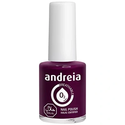 Image de Andreia Vernis Halal à Ongles Végétalien Brillant, Perméable &amp; Respirant Conforme aux Exigences Haute Qualité Couleur B7 Violet Teintes de Bleu 10.5ml