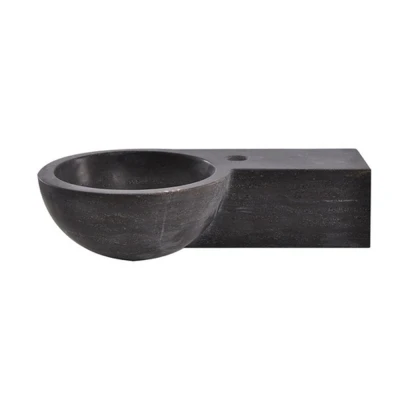 Afbeelding van Wiesbaden fontein rechts rond 40x23x10 cm hardsteen gezoet