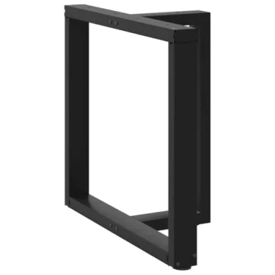 Afbeelding van vidaXL Eettafelpoten 2 st T vormig 70x35x(72 73) cm staal zwart