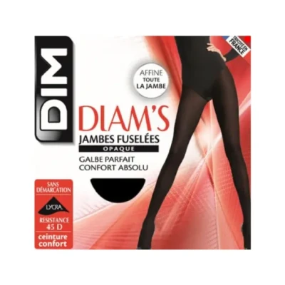 Afbeelding van DIM 45 DEN DIAM`S Jambes FUSELÉES Panty noir, Dames, Maat: 34/36, noir