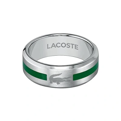 Afbeelding van Lacoste Baseline Ring, Heren, Maat: 66, Silber