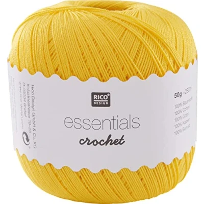 Afbeelding van Rico Design Essentials haken, 100% katoen, geel