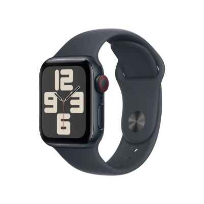 Afbeelding van Apple Watch Se GPs + Cellular 40mm Midnight Aluminium Case Sport Band M/l