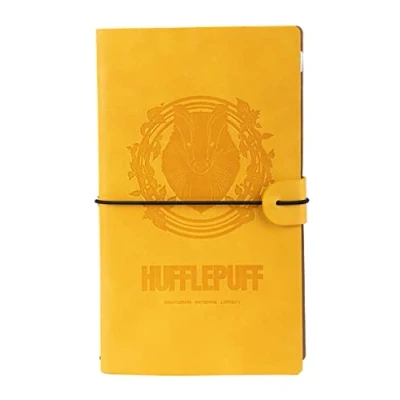 Afbeelding van Grupo Erik Harry Potter Huffelpuf Reisnotitieboekje 2 in 1 notitieboek Kunstleer Notebook